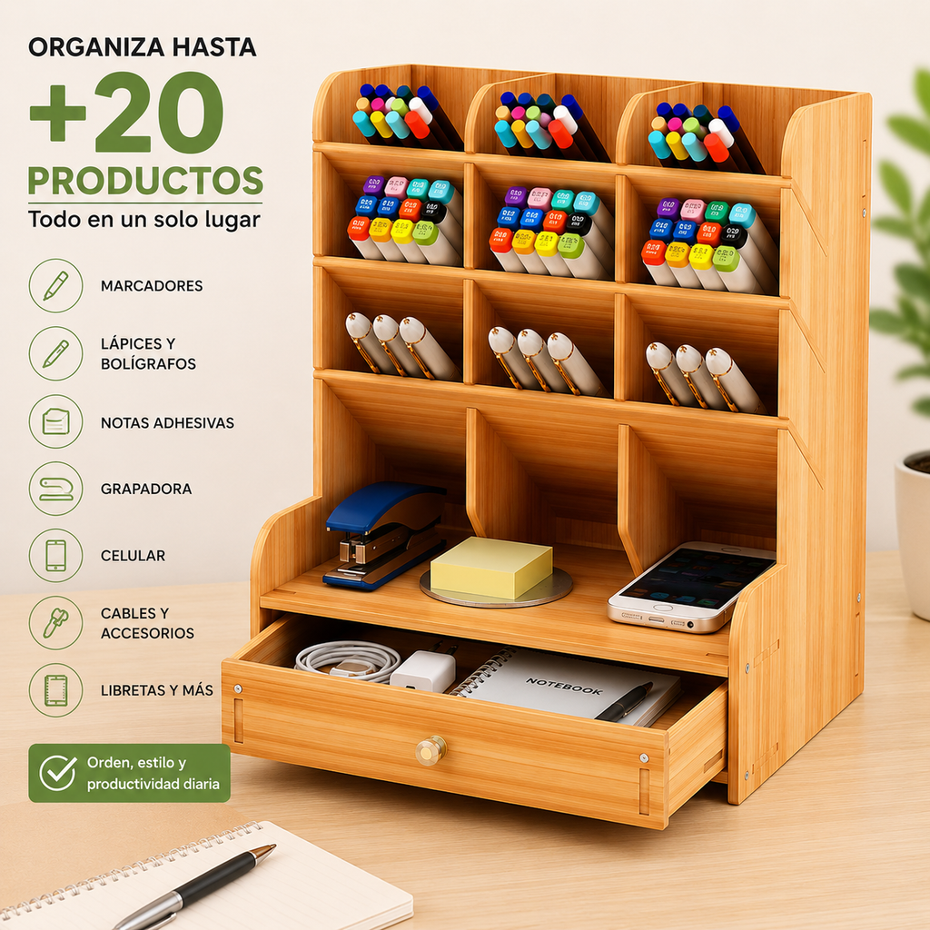 Organizador De Escritorio Multifuncional CLAPA™ | Ordena Y Optimiza Tu Espacio